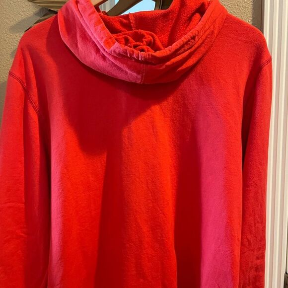 Old Navy Est 1994 Red Vintage Side Zip Up Hooded Sweatshirt XXL - Picture 11 of 12